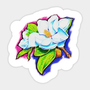 Magnolias Color Sticker